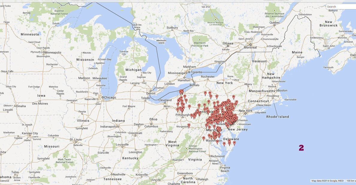 Travel Distribution Maps Clearfield County